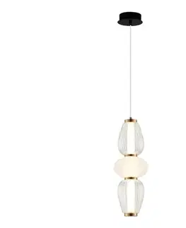 Svietidlá Viokef Lighting Závesný LED luster na lankách SHINY LED/17W/230V biela/zlatá 4303900