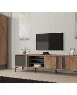 Konferenčné stolíky Televízny stolík Mengu Atlantic Pine and Anthracite