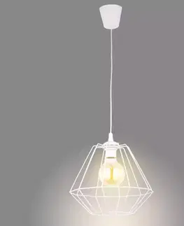 Moderné lampy do obývačky Luster Diamond White 4297 30CM LW1