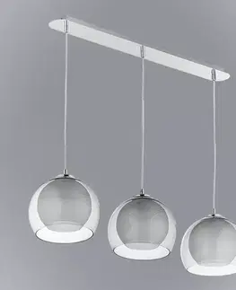 Moderné lampy do obývačky Luster Napoli 2498 Graphite LW3