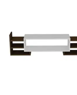 Obývacie steny TV skrinka / Obývacia stena Sema - White, Walnut