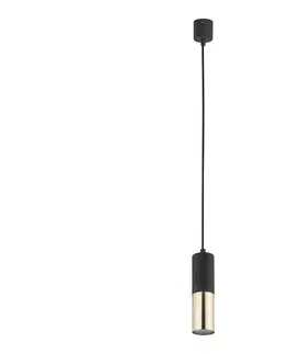 Svietidlá  Luster na lanku ELIT 1xGU10/10W/230V čierna 4366