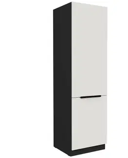 Kuchynské skrinky stojace Kuchynská skrinka Aria-Wh/Bl Anti Fingerprint 60lo-210 2f