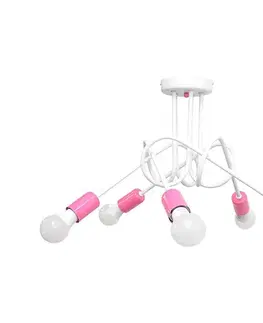 Svietidlá  Prisadený luster OXFORD 5xE27/15W/230V W-2016/5 WT+PK/H