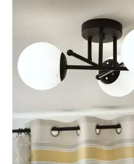 Svietidlá Brilagi - Prisadený luster MALIVA 3xE14/15W/230V čierna/biela LM-3.220/CZARNY/BIAŁY