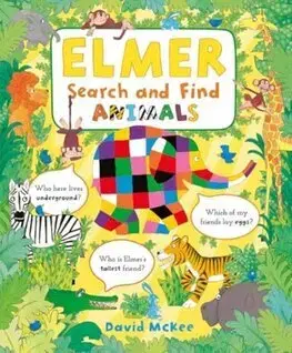 Leporelá, krabičky, puzzle knihy Elmer Search and Find Animals - David McKee