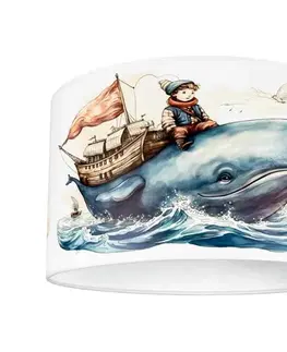 Svietidlá HEXE Detské stropné svietidlo OCEAN 1xE27/60W/230V 0923