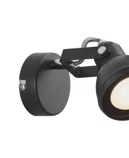 Svietidlá Nordlux - Nástenné bodové svietidlo ASLAK 1xGU10/35W/230V čierna 45721003