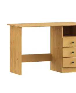 Písacie a PC stoly PC stôl 8844VK vosk, kovové úchytky