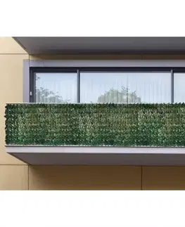 Balkónové zásteny a tieniace siete Zástena umelé listy 100cm x 300cm