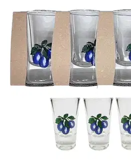Poháre MAKRO - Sada pohárov 6ks slivka