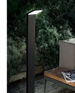 Záhradné lampy Ideal Lux- LED Vonkajšia lampa STYLE LED/8,5W/230V 4000K 100 cm CRI 90 IP54 čierna 322216