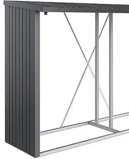 Drevníky Biohort Drevník BIOHORT Woodstock 300,7 x 102 x 199 cm (tmavo šedá metalíza)