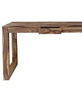 Písacie a pracovné stoly Písací stôl Tara 130x76x70 indický masív palisander
