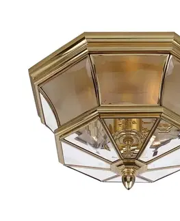 Záhradné lampy Elstead QZ-NEWBURY-F-PB - Vonkajšie stropné svietidlo NEWBURY 3xE14/40W/230V IP44 QZ-NEWBURY-F-PB