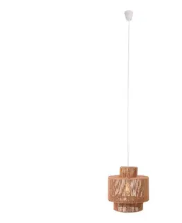 Svietidlá MAXLIGHT P0586 - Luster na lanku LABRIZ 1xE27/15W/230V pr. 35 cm béžová P0586