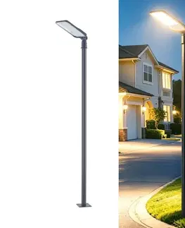 Záhradné lampy BRILAGI-LED Vonkajšia lampa so stĺpom a kl. 3 m URBANLIGHT LED/100W/230V antracit IP65 BG4766+BG1526