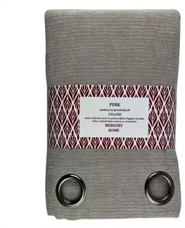 Závesy do spálne Záves Pure na priechodkách 135x250 šedá Merkury Home