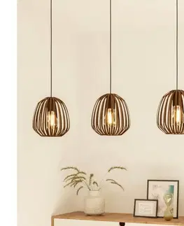 Svietidlá Eglo 901098 - Závesný luster na lanku ESPINAL 3xE27/40W/230V bronzový 901098
