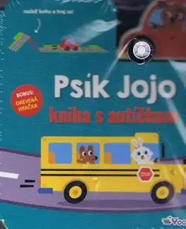 Leporelá, krabičky, puzzle knihy Psík Jojo - kniha s autíčkom