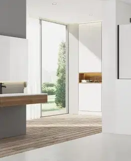 Sprchové dvere Sprchová zástena SAT Walk-in 100x100 na zníženú priečku cm SATWIS100 SATWIS100