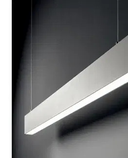 Svietidlá Ideal Lux - LED závesný luster na lane STEEL LED/29W/230V 4000K CRI 90 120 cm biely 369044