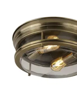 Svietidlá Searchlight 5182AB - Stropné svietidlo EDINBURGH I 2xE27/40W/230V bronzová 5182AB