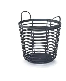 Úložné boxy NABBI IKPIR380 plastový univerzálny kôš s úchytkami 38 cm antracit