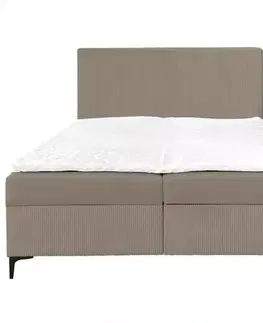 Dvojlôžkové postele Kontinentálna posteľ Savani 160x200 Poso 2 s topperom