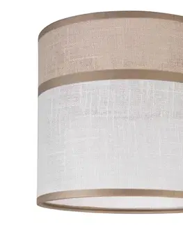 Lampy  Náhradné tienidlo ANDREA E27 pr. 16 cm béžová/šedá shade 55 white