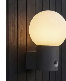 Svietidlá  46081-Vonkajšie nástenné svietidlo so senzorom STONO 1xE27/15W/230V IP65 antracit 46081