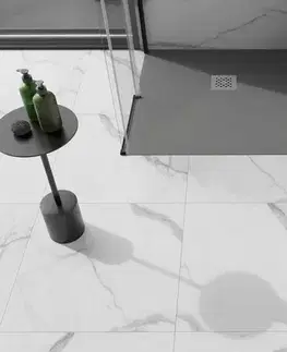Vane MEXEN - Stone+ Sprchová vanička štvorcová 70x70, šedý-betón 44617070
