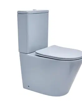 Záchody Wc kombi komplet kombinovaný SAT Infinitio tmavo modrá mat vario odpad SATINF031VPSNDBLM SATINF031VPSNDBLM