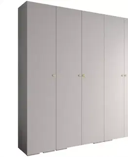 Šatníkové skrine Skriňa Ivo 2 250 biely