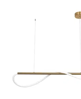 Svietidlá Light Prestige LED luster na lanku MELECA LED/24W/230V 3000/4000/6000K 100 cm zlatý LP-2345/1P S GD CCT