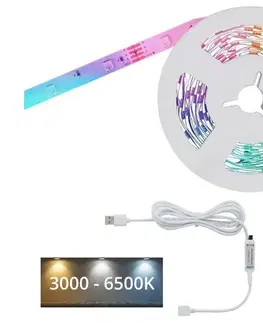 LED osvětlení Brilo - LED RGBW Stmievateľný pásik 6,6m LED/7,5W/USB Tuya 2309-150