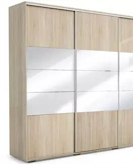 Šatníkové skrine Skriňa Milena A26 250 Zrkadlo Sonoma