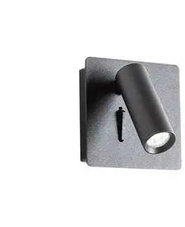 Svietidlá Redo 01-2340 - LED Nástenné bodové svietidlo TOMIX LED/3,2W/230V čierna 01-2340