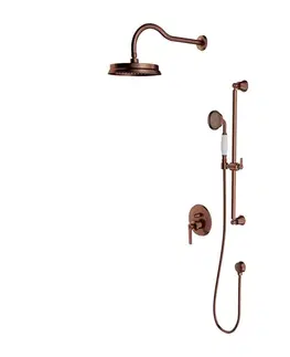 Sprchy a sprchové panely OMNIRES - ARMANCE podomietkový sprchový systém meď retro /ORB/ SYSAM20ORB