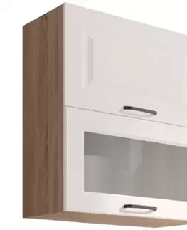 Kuchynské skrinky visiace Kuchynská skrinka Smart  40g Sonoma/Biely Mat