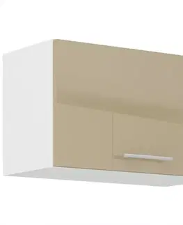 Kuchynské skrinky visiace Kuchynská skrinka Lara 60gu-36 1f Mdf Cappucino lesk