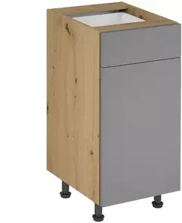 Kuchynské skrinky stojace Kuchynská skrinka Langen D40S1 push beige