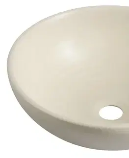 Umývadlá SAPHO - ATTILA keramické umývadlo, priemer 43cm, slonová kost DK005