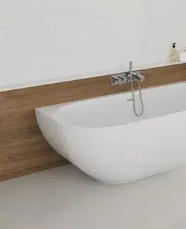 Vane Voľne stojaca vaňa SAT Nelly 175x82 cm liaty mramor pravá NEL1700P NEL1700P