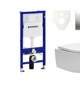Záchody Cenově zvýhodněný závěsný WC set Geberit do lehkých stěn / předstěnová montáž + WC SAT Brevis SIKOGES6W3 SIKOGES6W3