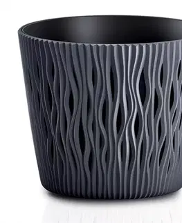 Záhrada Pot SANDY Round Antracit