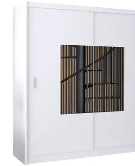 Šatníkové skrine Skriňa Madryt 203 biela