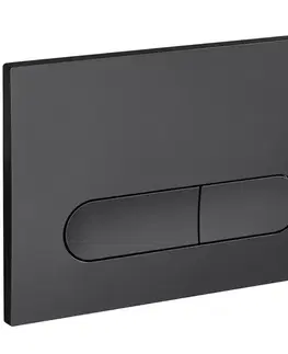 Sanitárna keramika Tlačidlo Royal Black Oval Ring