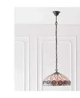 Svietidlá Endon 64176 - Luster na reťazi Tiffany HUTCHINSON 1xE27/60W/230V pr. 40 cm 64176