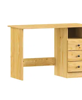 Písacie a PC stoly PC stôl 8844K lak, kovové úchytky